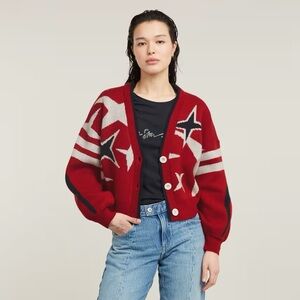 G-Star Red and Black Women's Cardigan